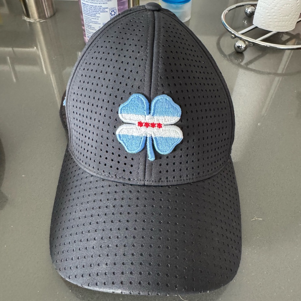 Black Mesh Chicago Flag Golf Cap